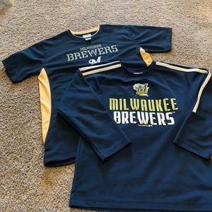 2 Milwaukee Brewers shirts